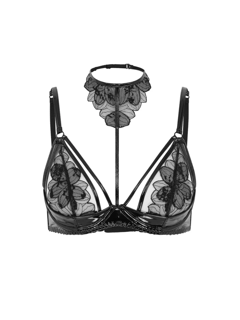 Agent Provocateur Litzia High Necked Underwired Bra in black