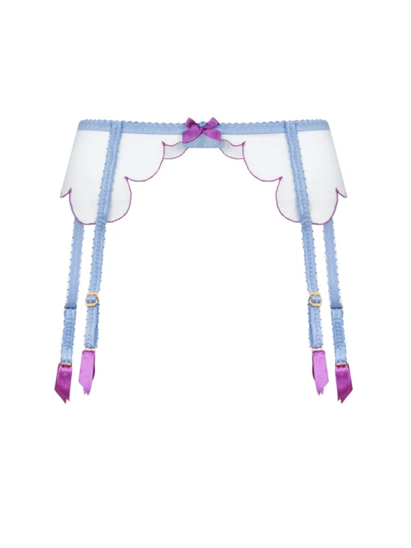 Agent Provocateur Lorna Suspender in Blue Amethyst