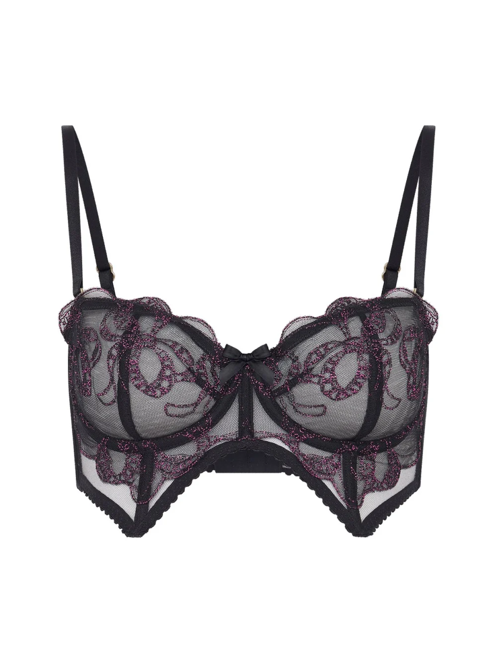 Agent Provocateur Louella Bustier in black pink