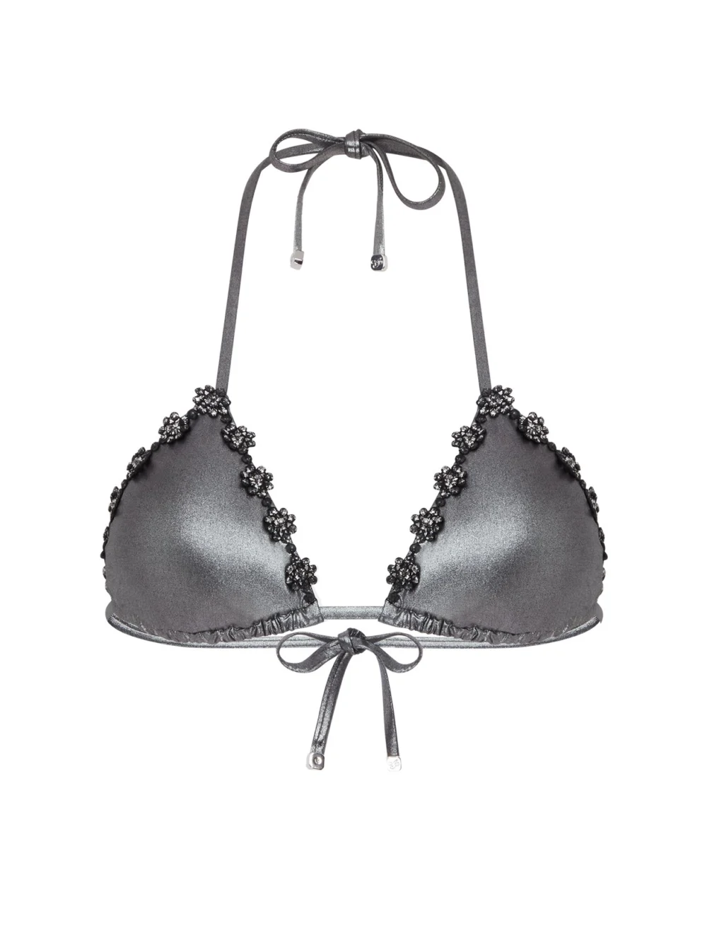 Agent Provocateur Maiya Bikini Top in Black Silver