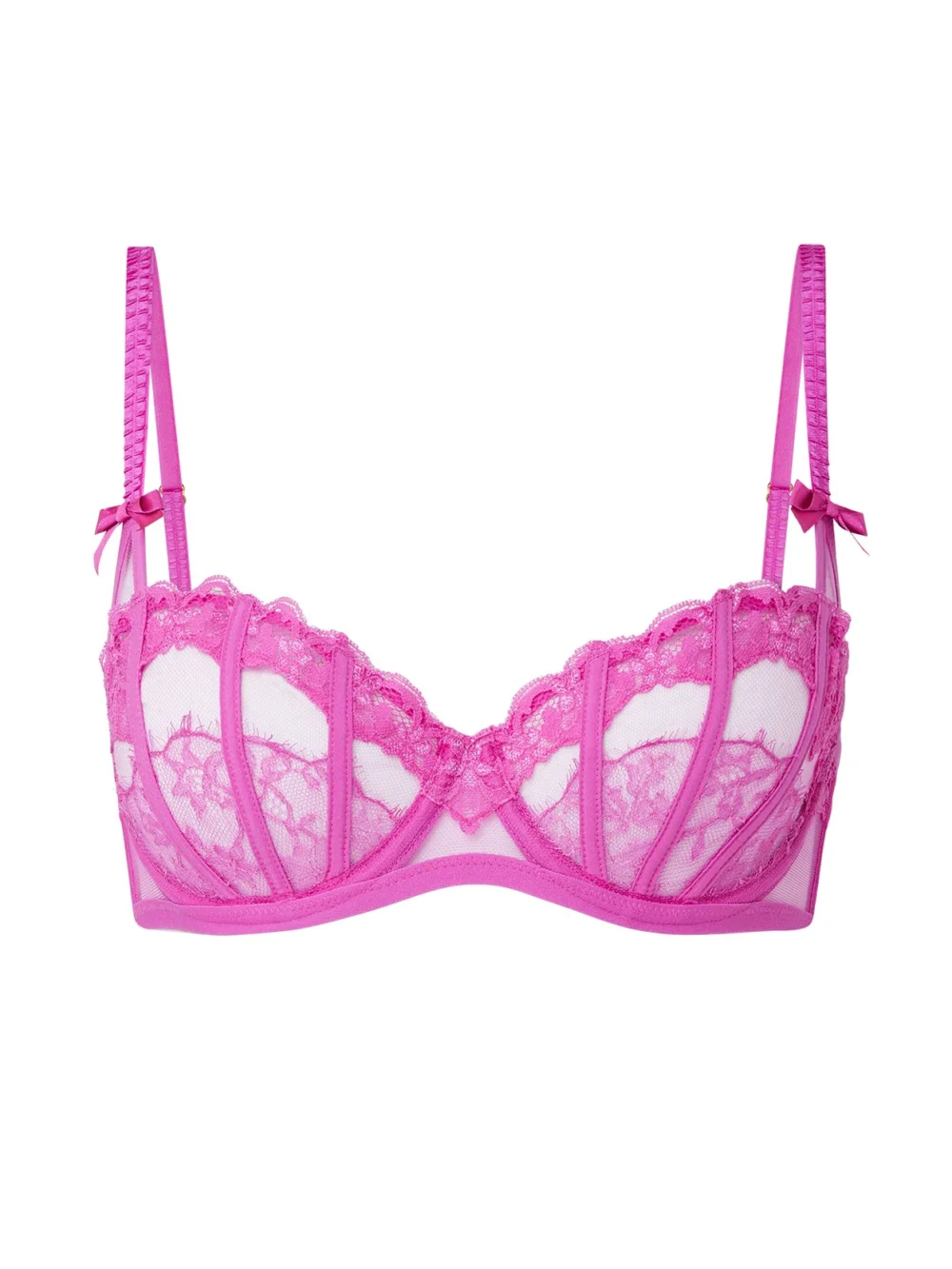 Agent Provocateur Mariann Balconette Underwired Bra in Fuchsia