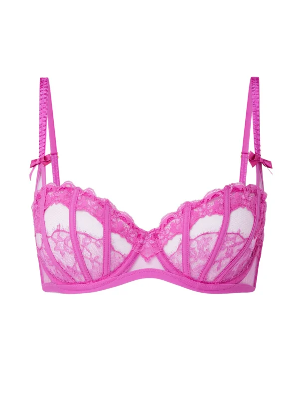 Agent Provocateur Mariann Balconette Underwired Bra in Fuchsia