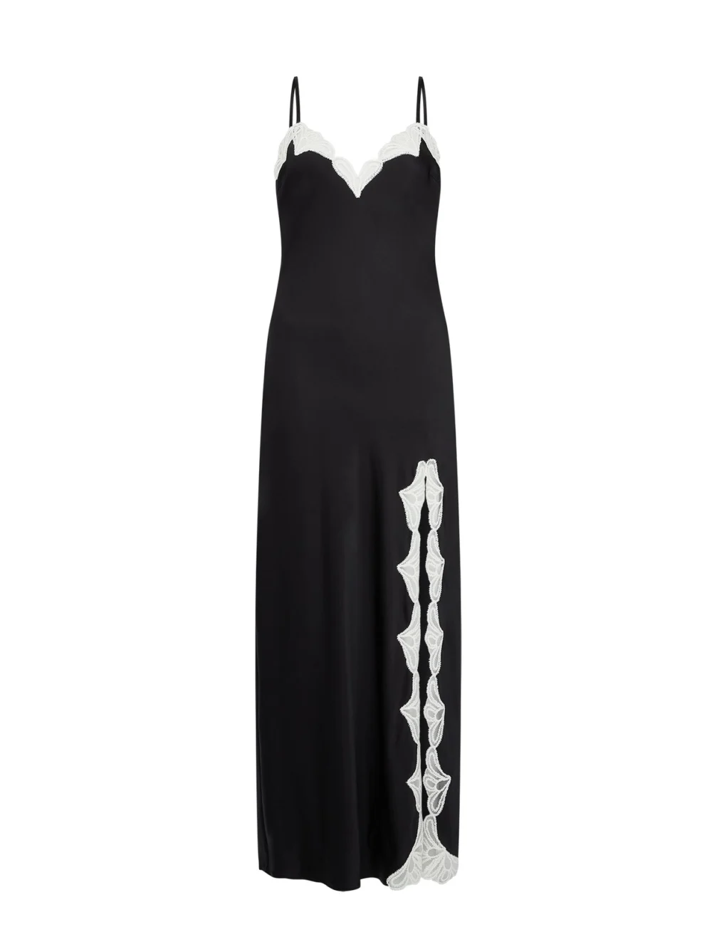 Agent Provocateur Nelle Long Slip in Black Ivory