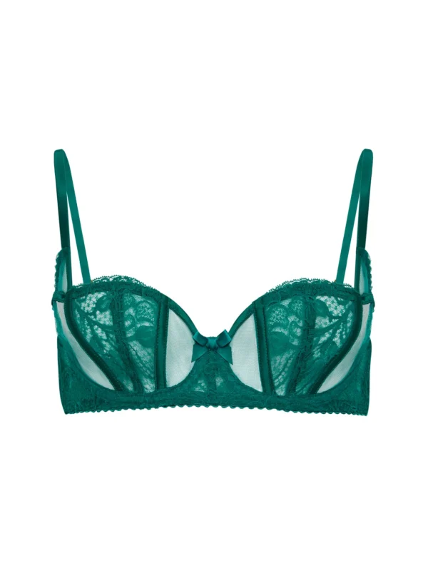 Agent Provocateur Rozlyn Balconette Underwired Bra in Green