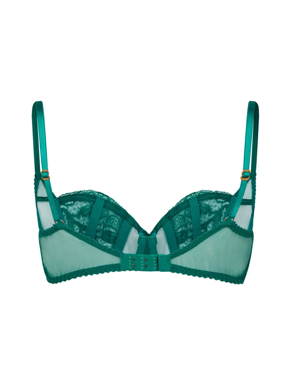 Agent Provocateur Rozlyn Balconette Underwired Bra in Green, view 6