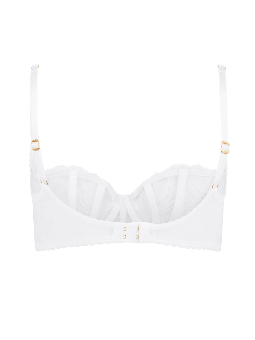 Agent Provocateur Rozlyn Balconette Underwired Bra in White, view 6