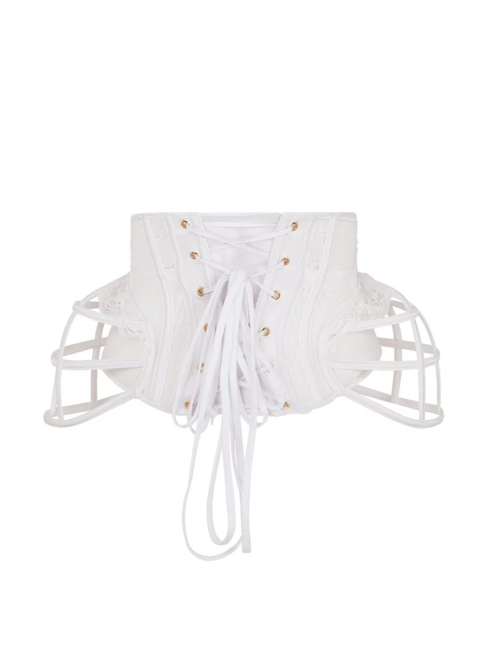 Agent Provocateur Rozlyn Waspie in White, view 5