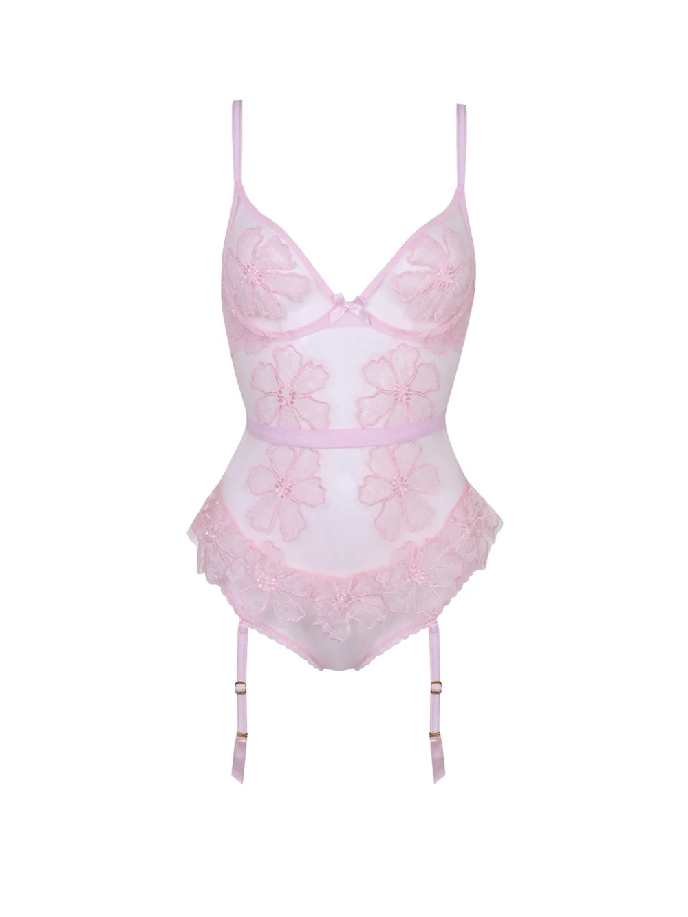 Agent Provocateur Seraphina Bodysuit in pink