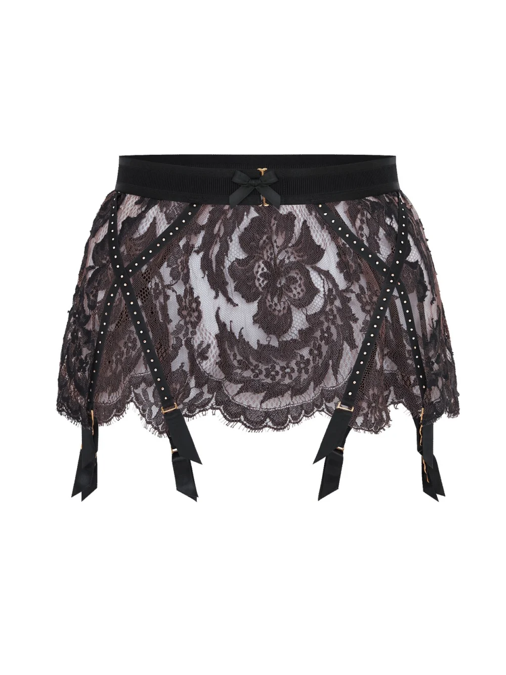 Agent Provocateur Temptressa Suspender in mink black