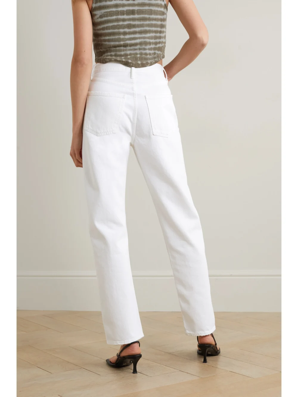 Back view of the Agolde 90's Pinch Waist Organic High-rise Straight-leg Jeans