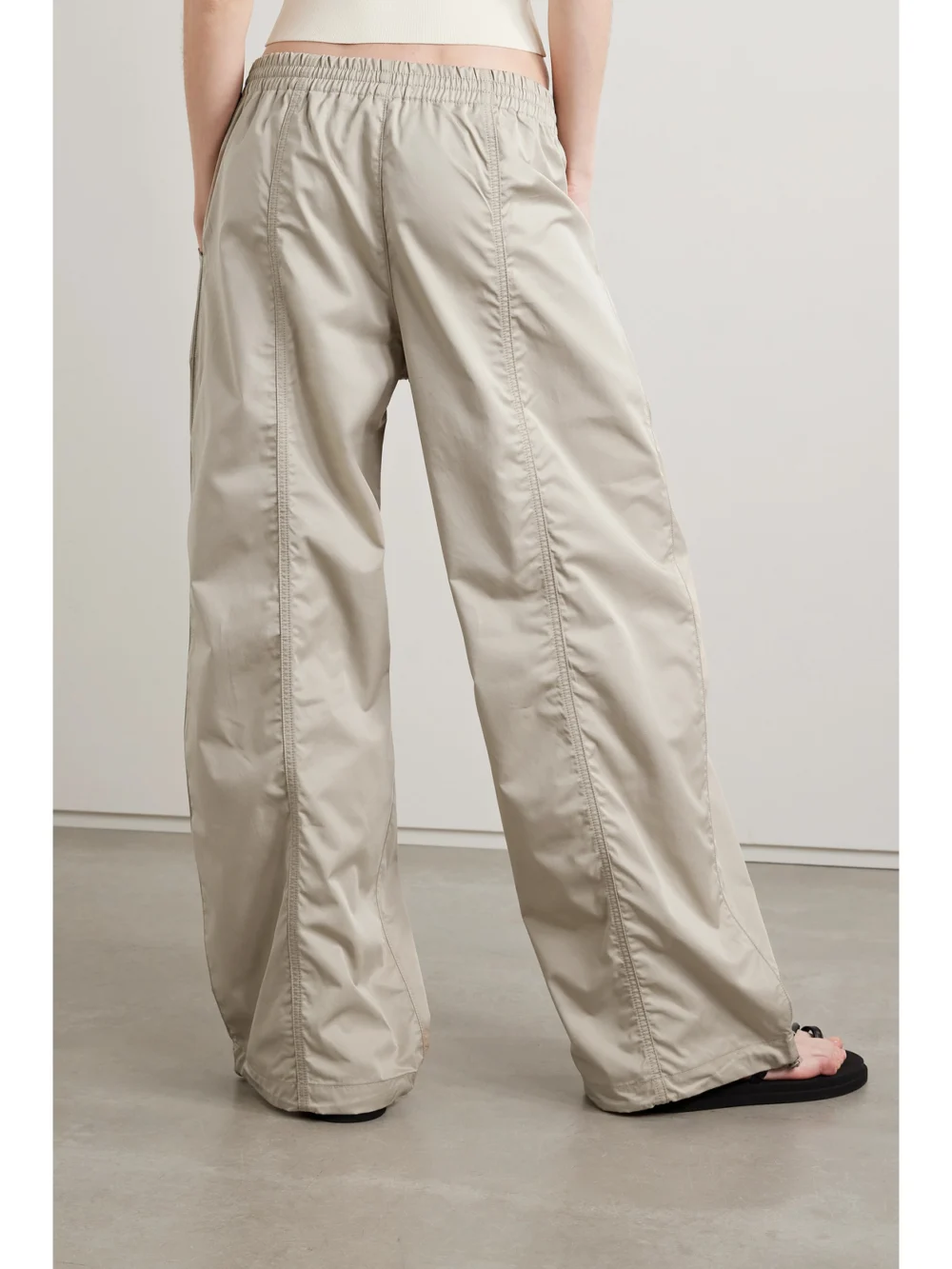 Back view of the Agolde Dakota Cotton-poplin Track Pants