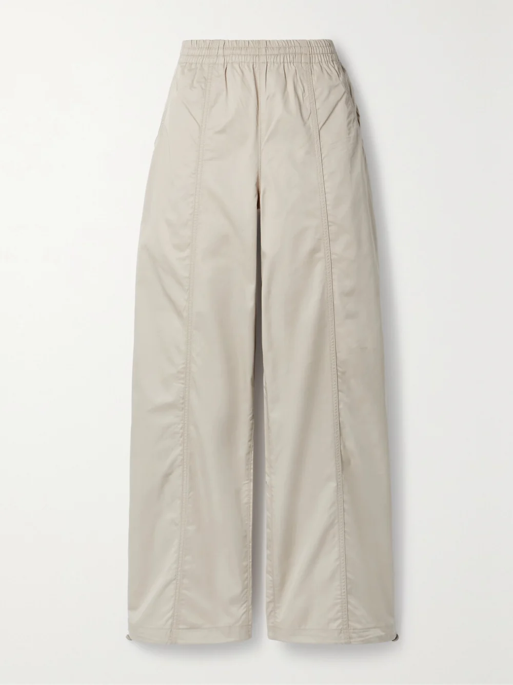 Agolde Dakota Cotton-poplin Track Pants in beige