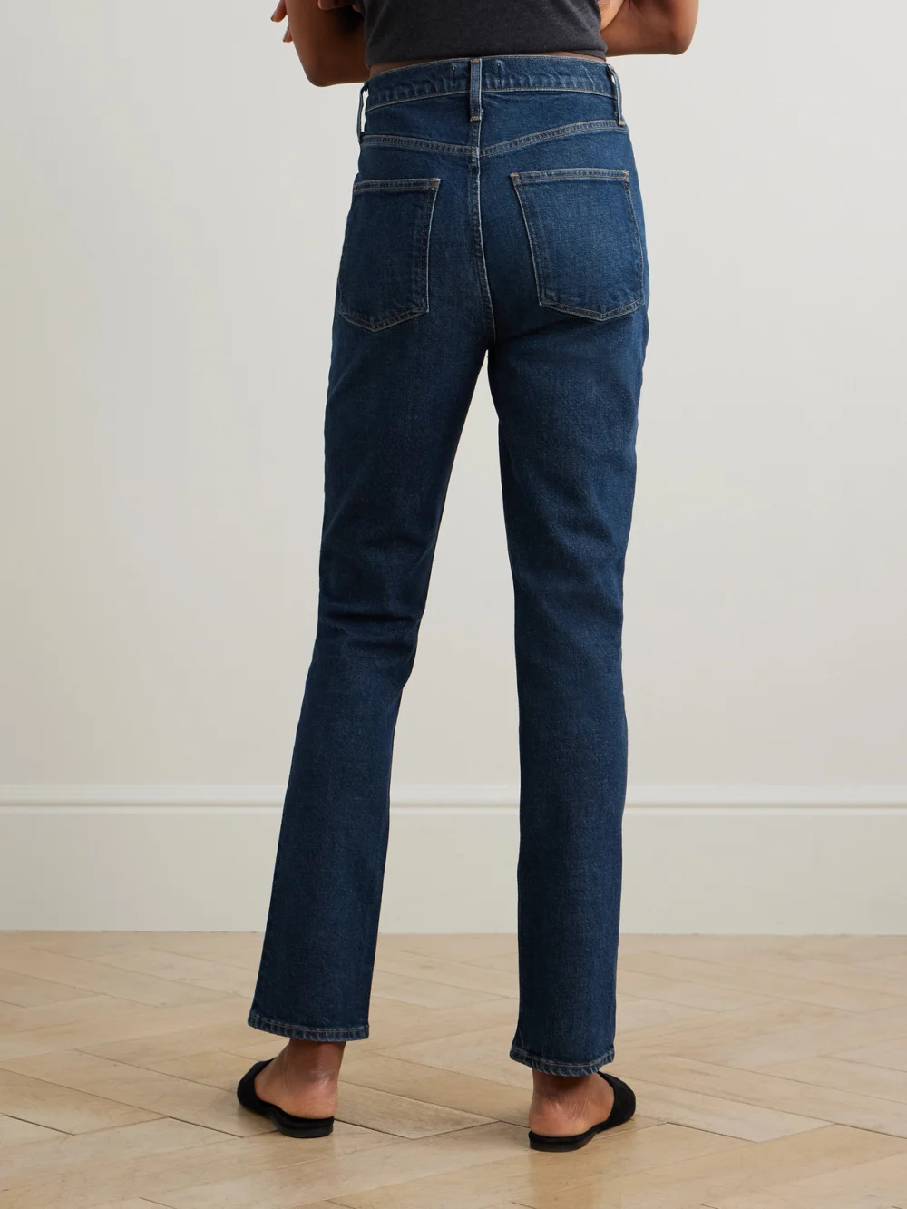 Back view of the Agolde Freya High Rise Slim Organic Jeans