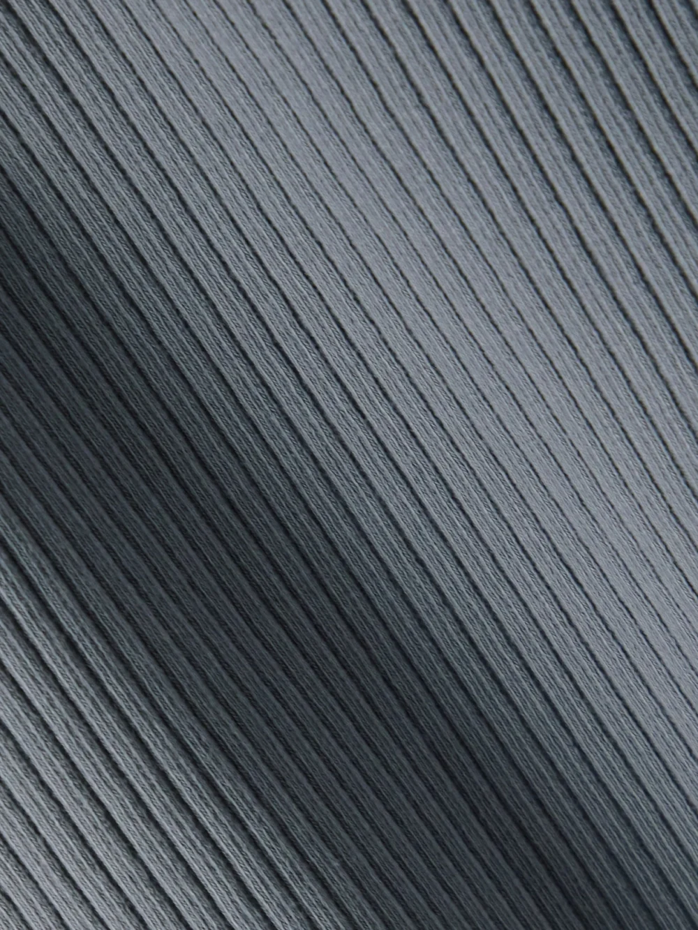 Close-up detail of the Agolde Lyza Cutout Ribbed Cotton Top