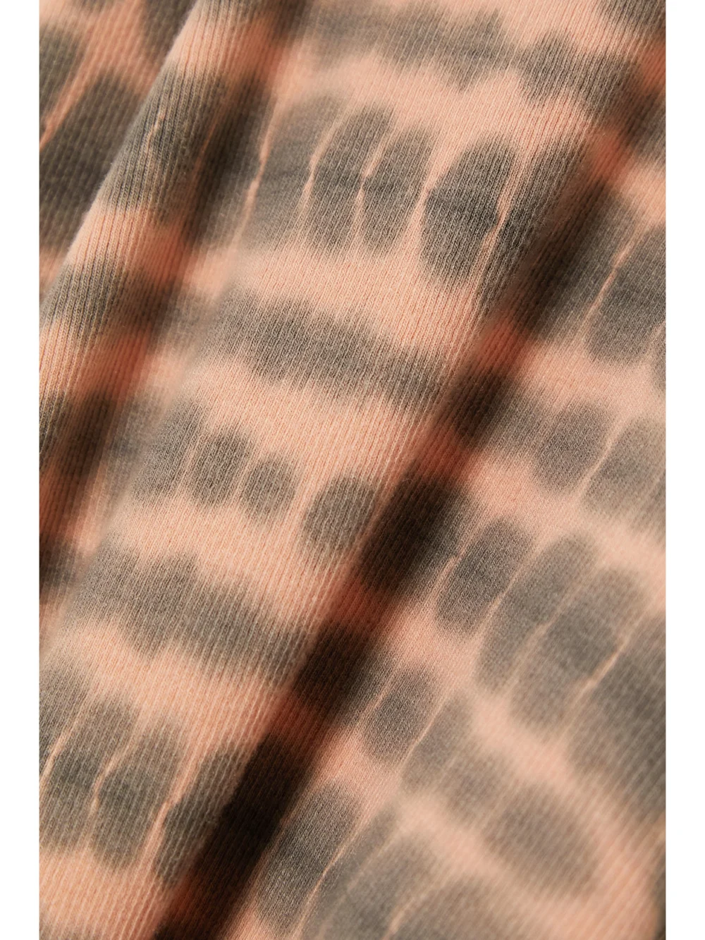 Close-up detail of the Agolde Maria Tie-dyed Ribbed Stretch-jersey Bodysuit