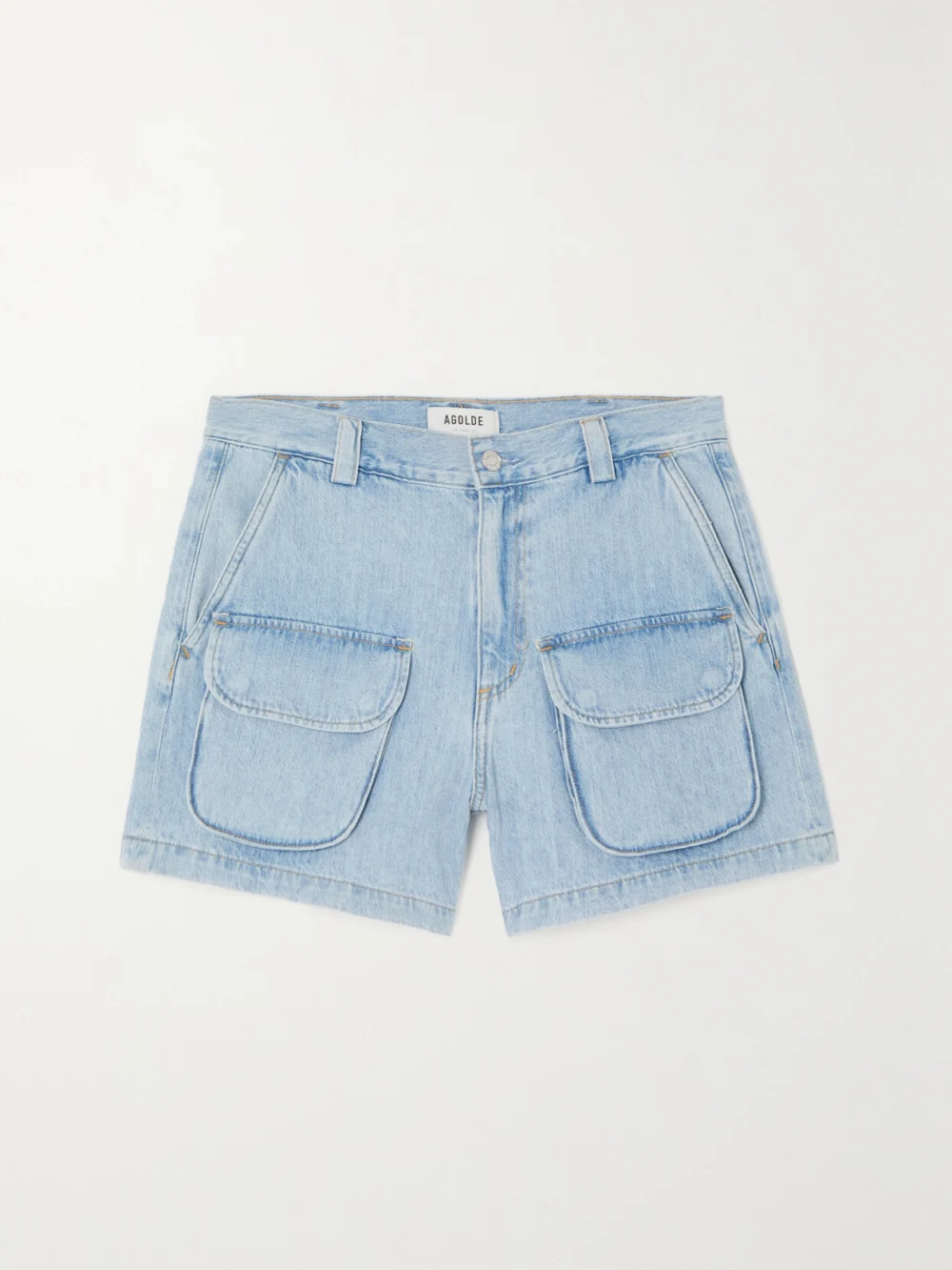 Agolde Vida Organic Denim Shorts in light denim