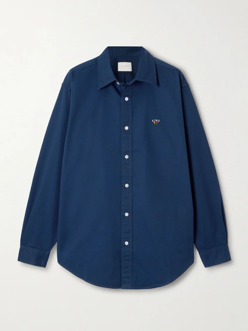 Aimé Leon Dore Embroidered Cotton-twill Shirt in navy