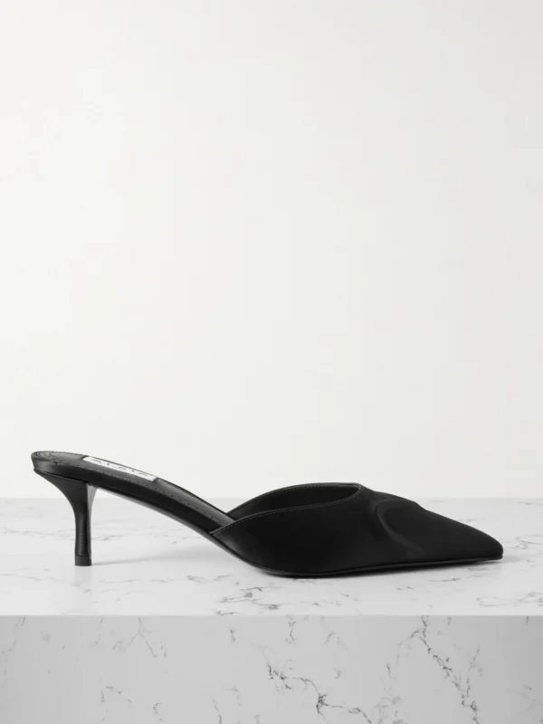 Alaïa 55 Satin Mules