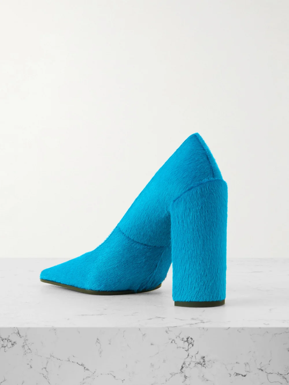 Back view of the Alaïa 90 Calf Hair Pumps