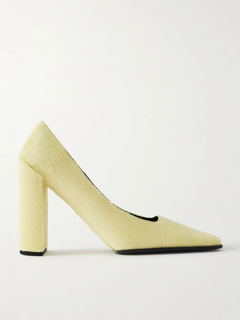 Alaïa 90 Calf Hair Pumps in yellow