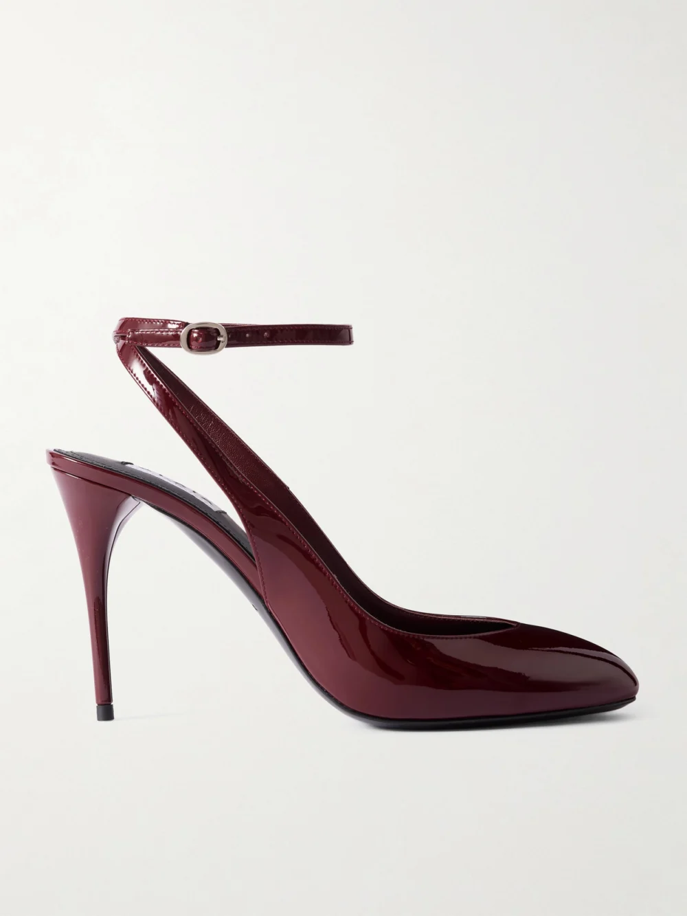 Alaïa 90 Patent-leather Pumps in burgundy