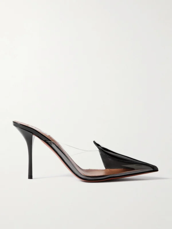Alaïa 90 Pvc and Patent-leather Mules