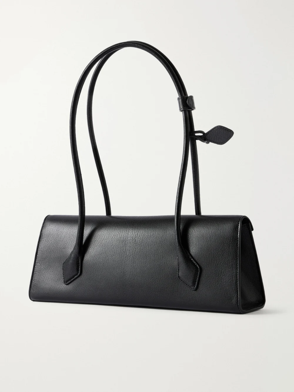 Back view of the Alaïa Le Teckel Flat Medium Leather Shoulder Bag