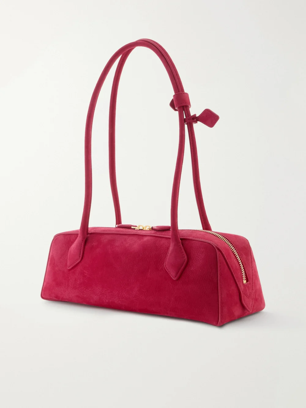 Back view of the Alaïa Le Teckel Medium Nubuck Shoulder Bag