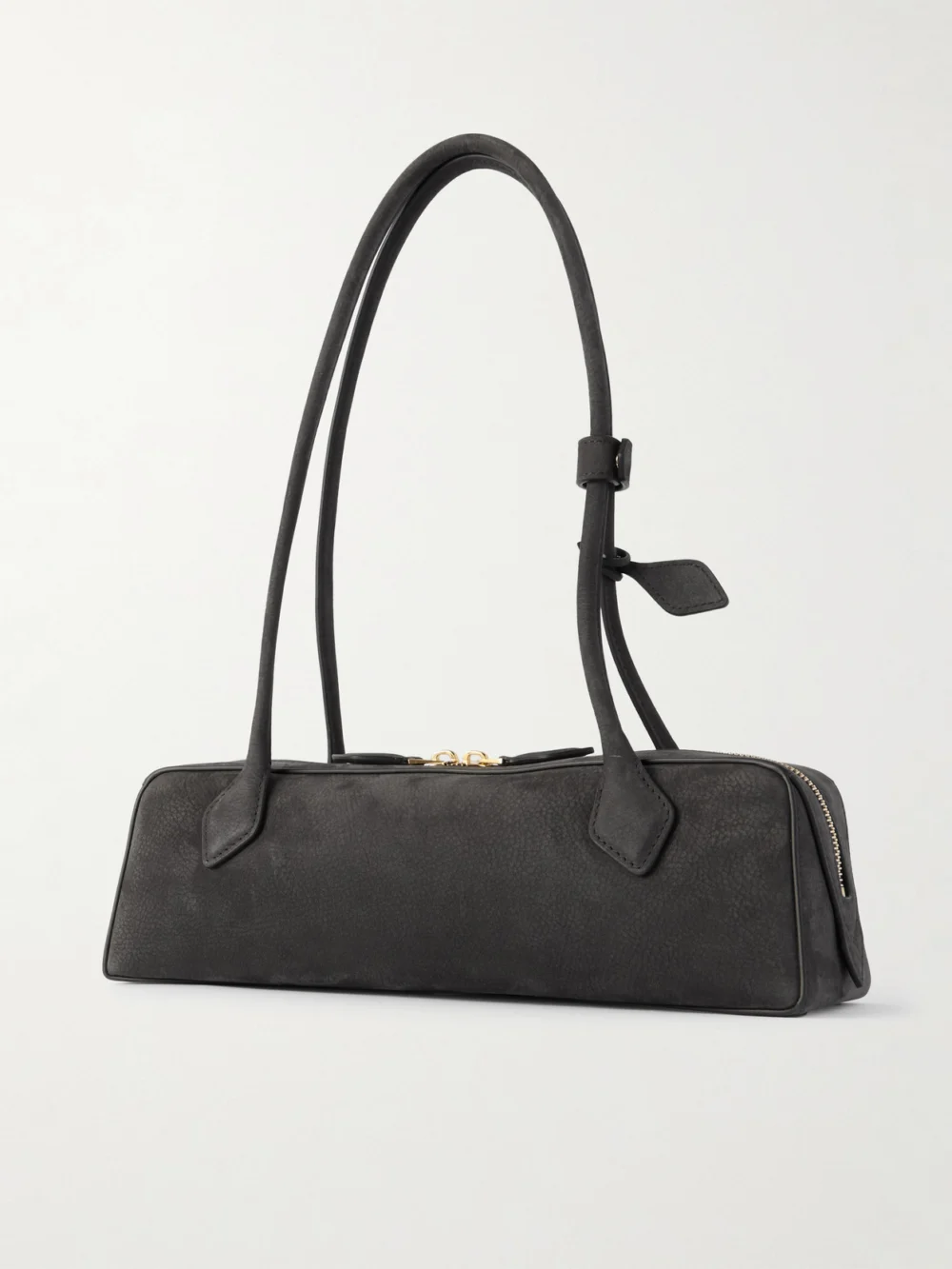 Back view of the Alaïa Le Teckel Medium Nubuck Shoulder Bag