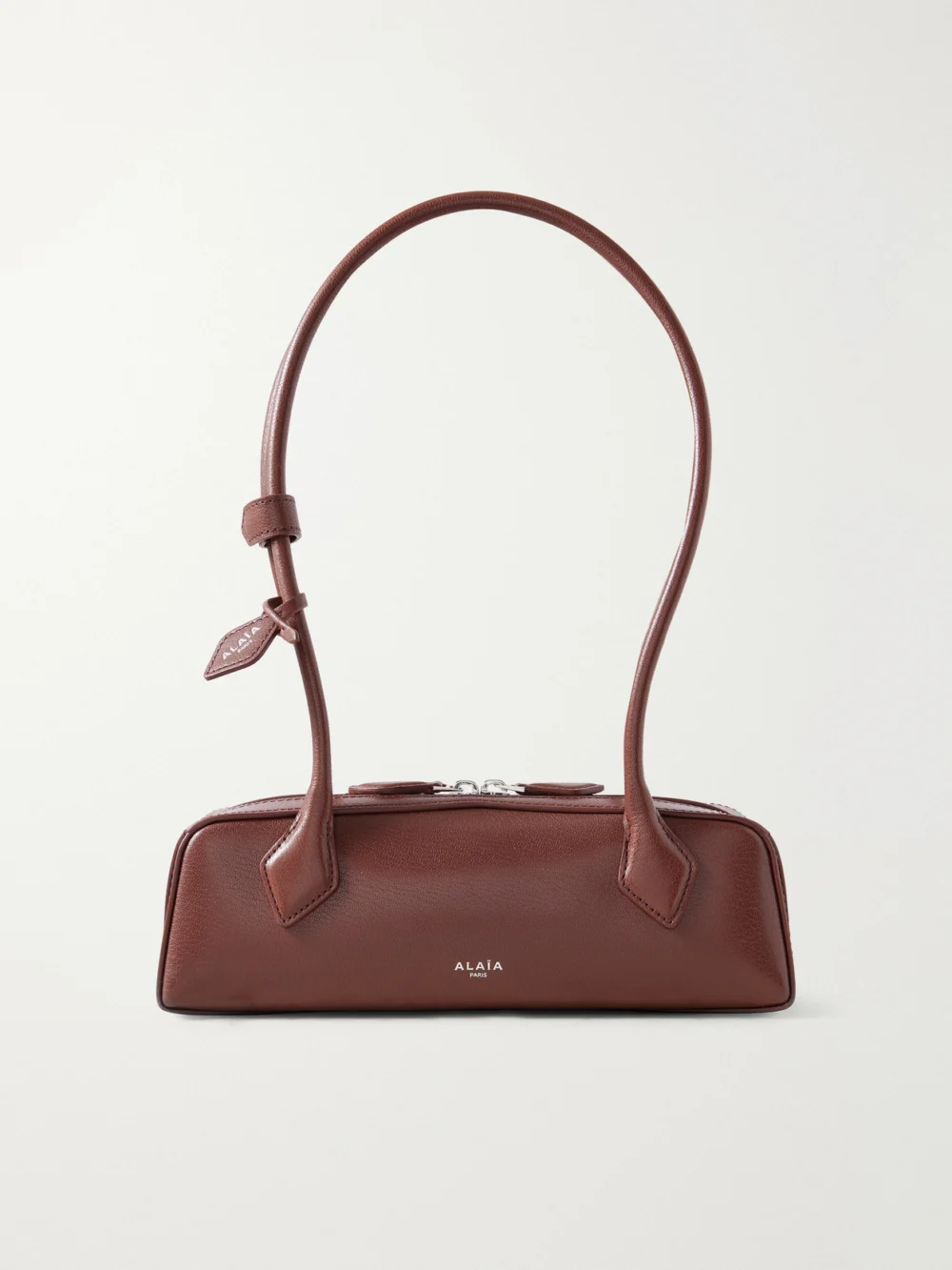 Alaïa Le Teckel Small Leather Shoulder Bag in brown