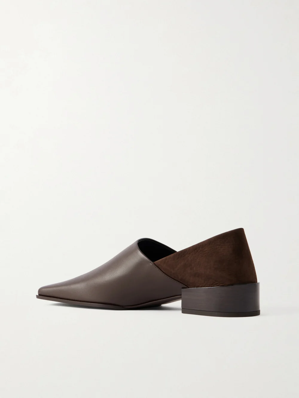 Back view of the Alaïa Leather and Nubuck Loafers