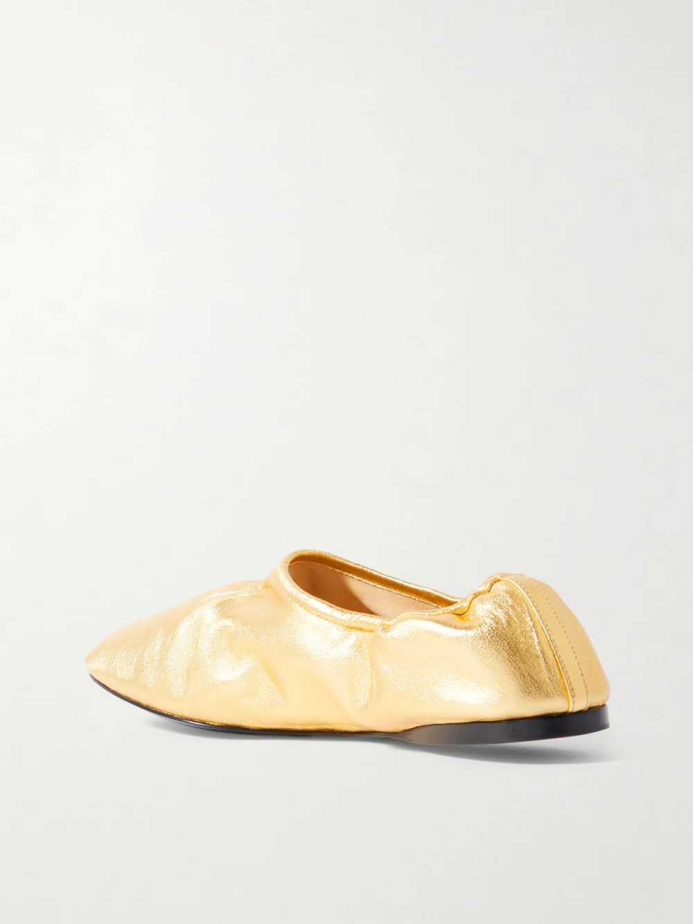 Back view of the Alaïa Metallic Leather Ballet Flats