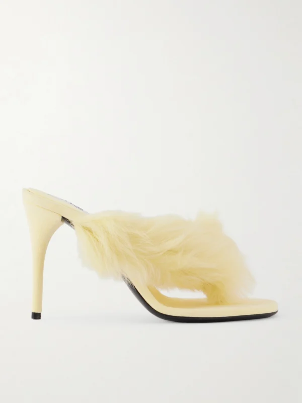 Alaïa Shearling Mules