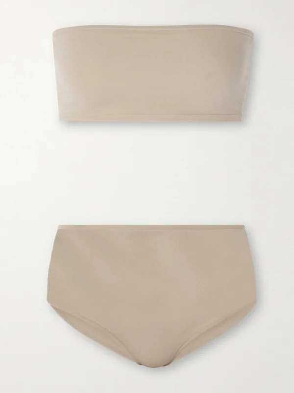 Alaïa Stretch-jersey Bandeau Bra and Briefs Set
