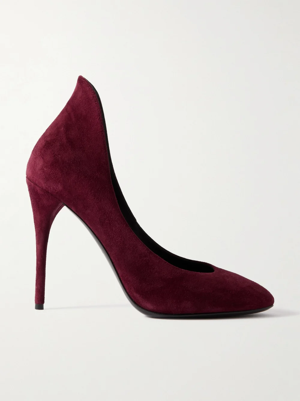 Alaïa Suede Pumps in burgundy