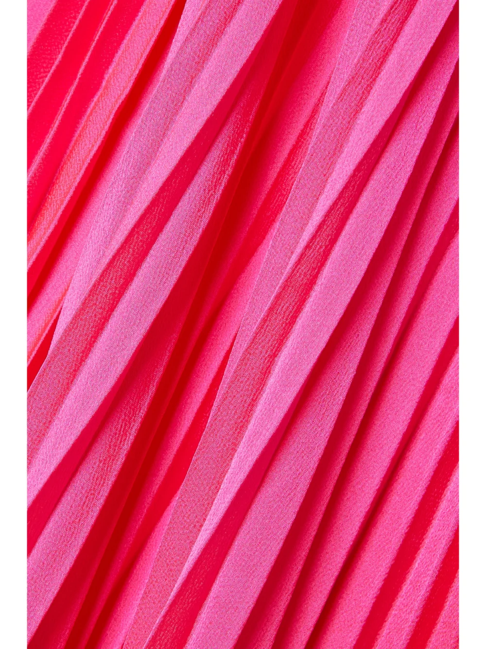 Close-up detail of the A.L.C. Aries Cutout Pleated Satin Maxi Dress