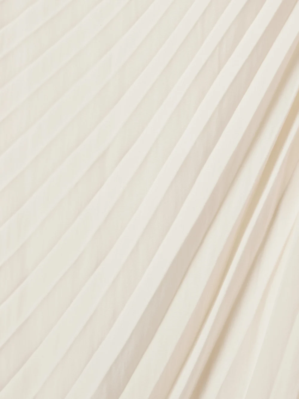 Close-up detail of the A.L.C. Dahlia One-shoulder Cutout Pleated Crepe Maxi Dress