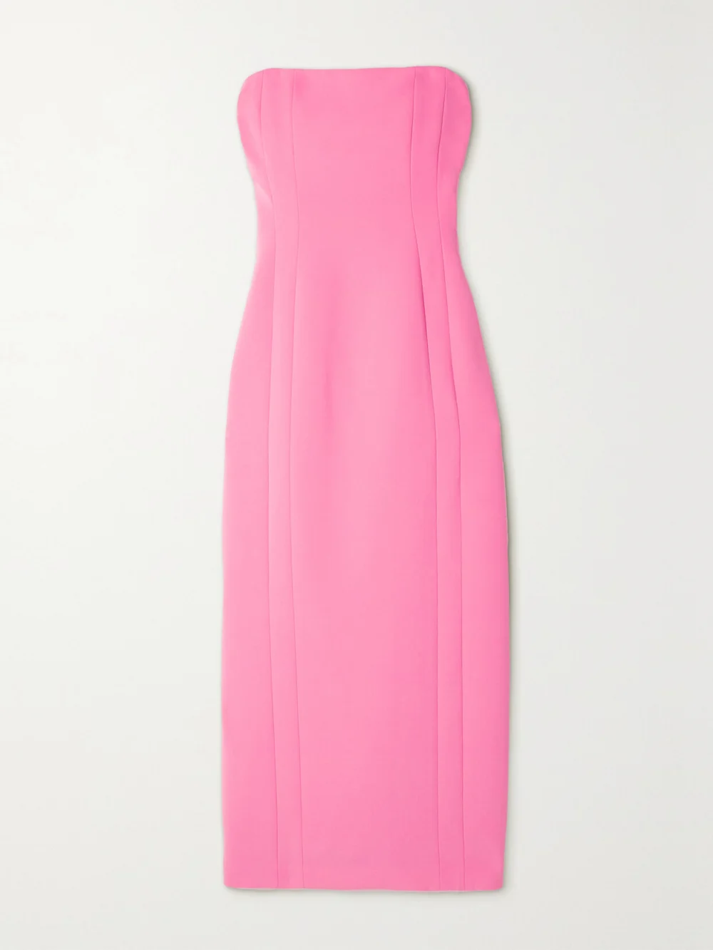 A.L.C. Elizabeth Strapless Cady Midi Dress in pink