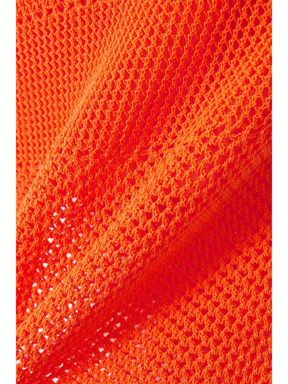 Close-up detail of the A.L.C. Roland Crocheted Cotton Midi Dress