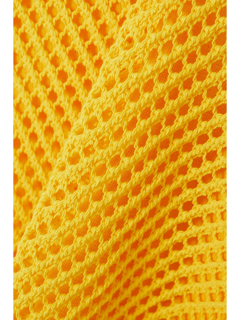 Close-up detail of the A.L.C. Senna Crocheted Cotton Mini Dress