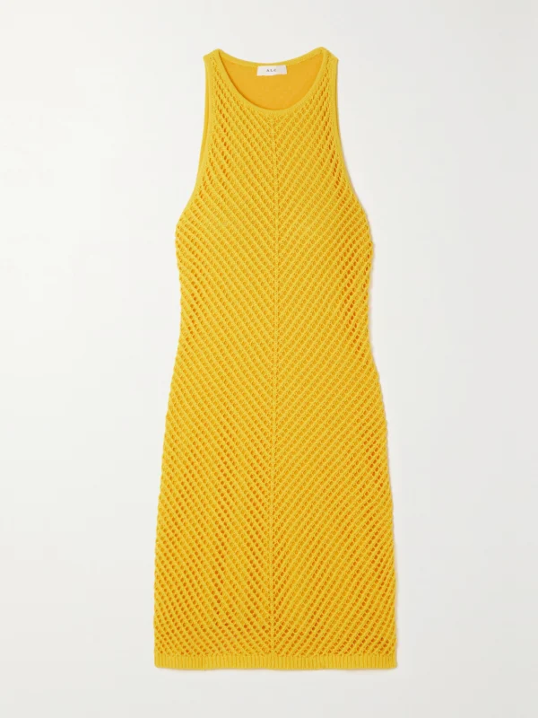 A.L.C. Senna Crocheted Cotton Mini Dress