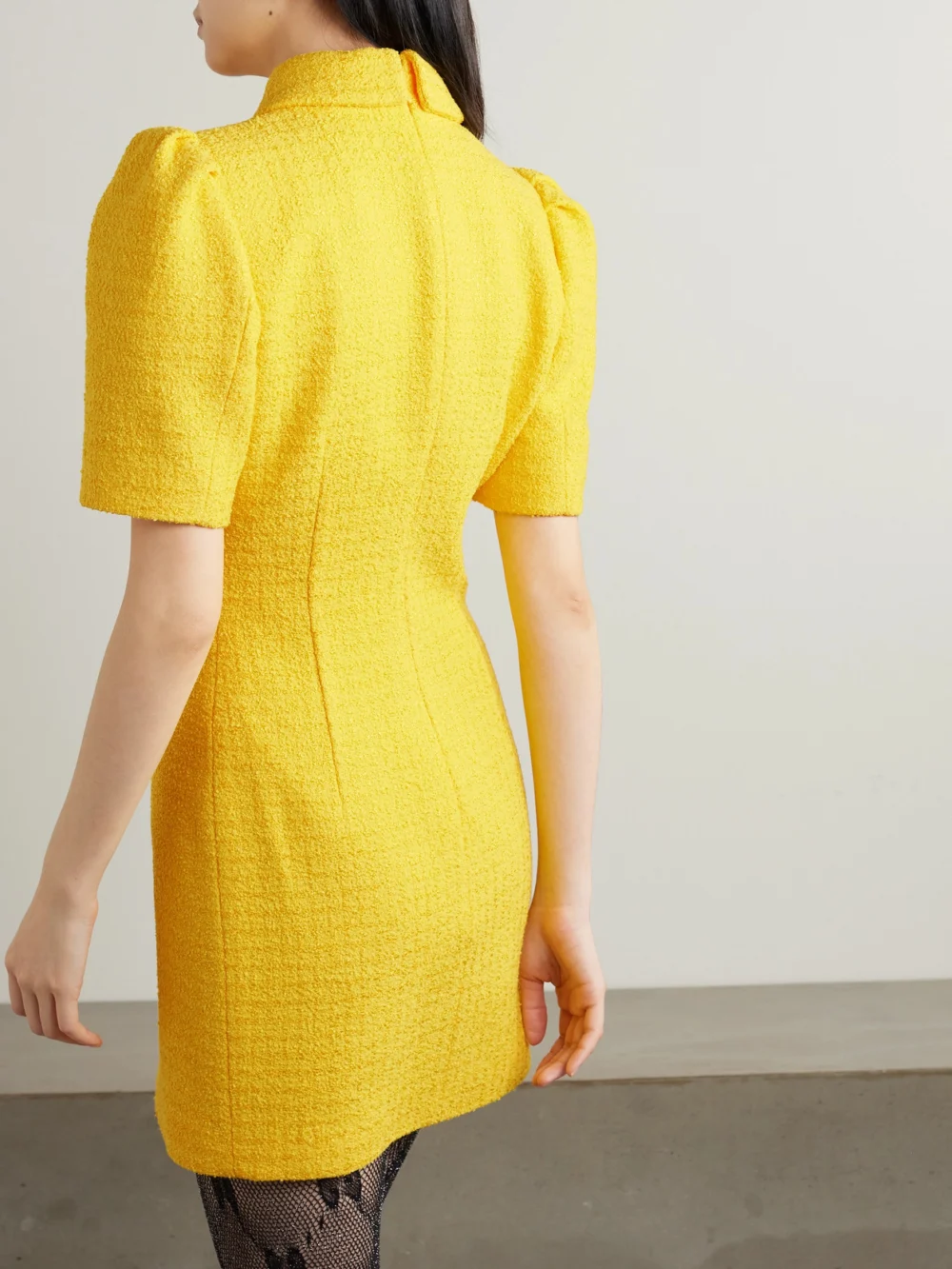 Back view of the Alessandra Rich Bouclé Mini Dress