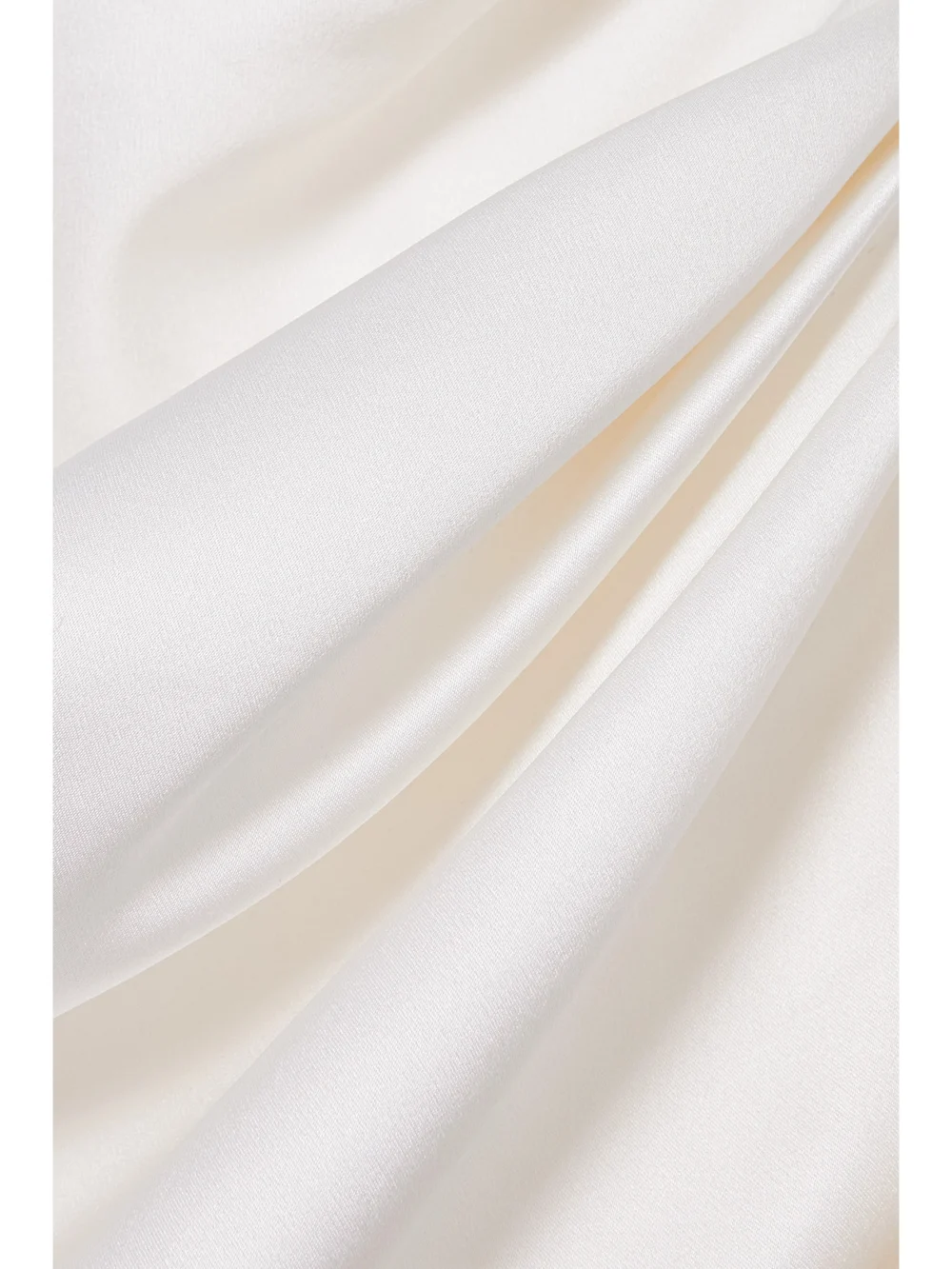 Close-up detail of the Alessandra Rich Embellished Draped Silk-satin Midi Dress