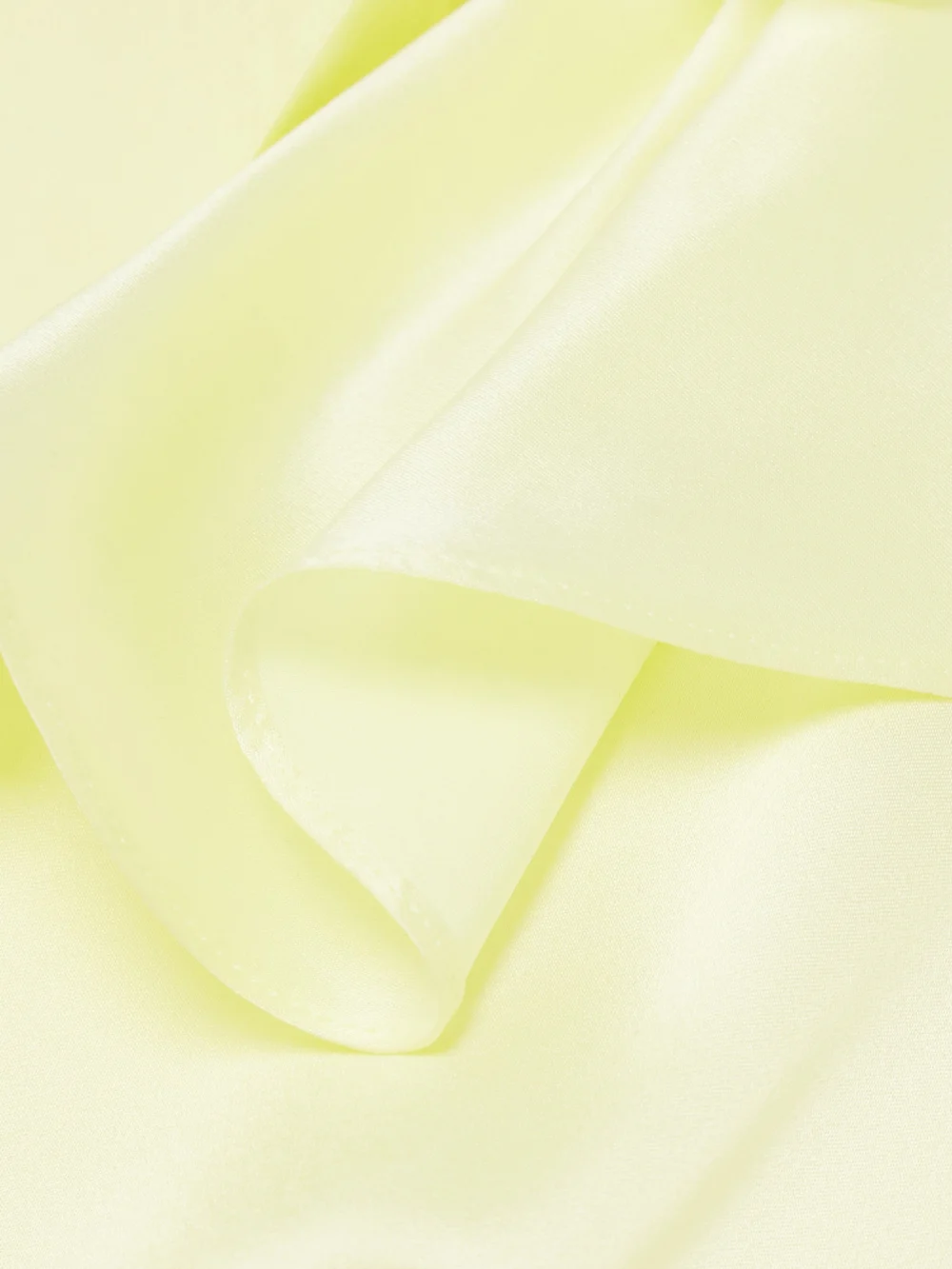 Close-up detail of the Alessandra Rich Tie-detailed Ruffled Silk-satin Midi Dress