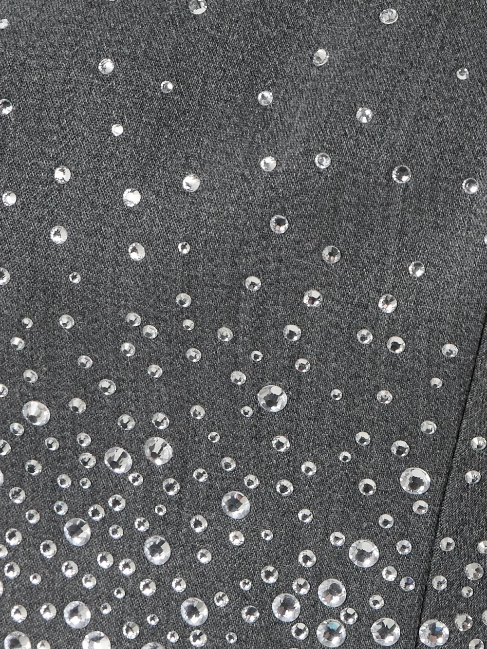 Close-up detail of the Alex Perry Crystal-embellished Twill Bralette