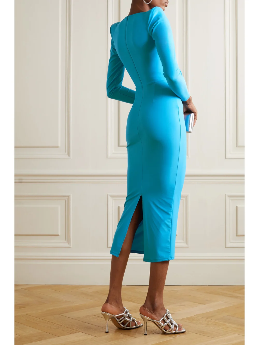 Back view of the Alex Perry Lennon Stretch-jersey Midi Dress