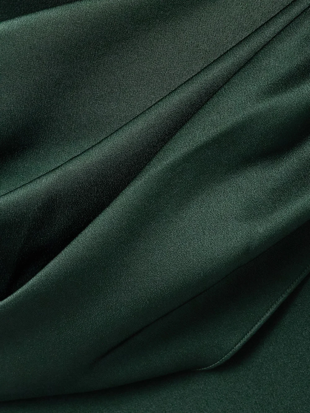 Close-up detail of the Alex Perry Strapless Draped Satin-crepe Midi Dress