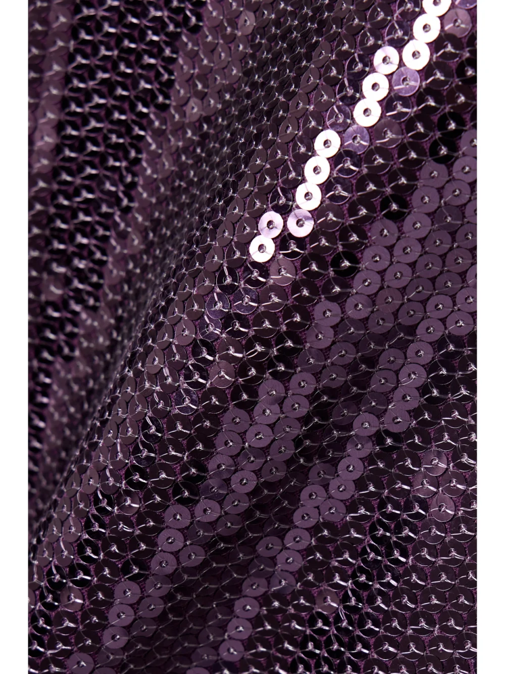 Close-up detail of the Alex Perry Strapless Sequined Crepe Midi Dress