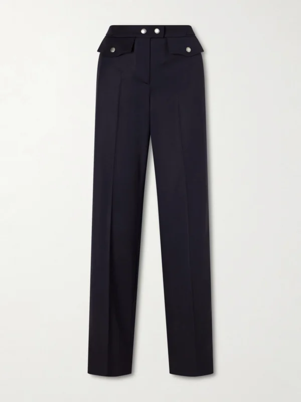 Alexander McQueen Bumster Wool Straight-leg Pants