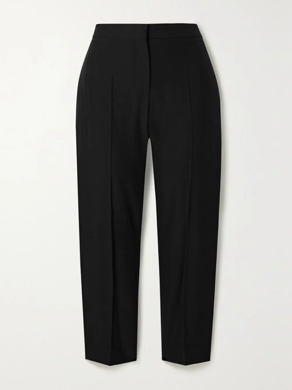 Alexander McQueen Cropped Woven Straight-leg Pants in black